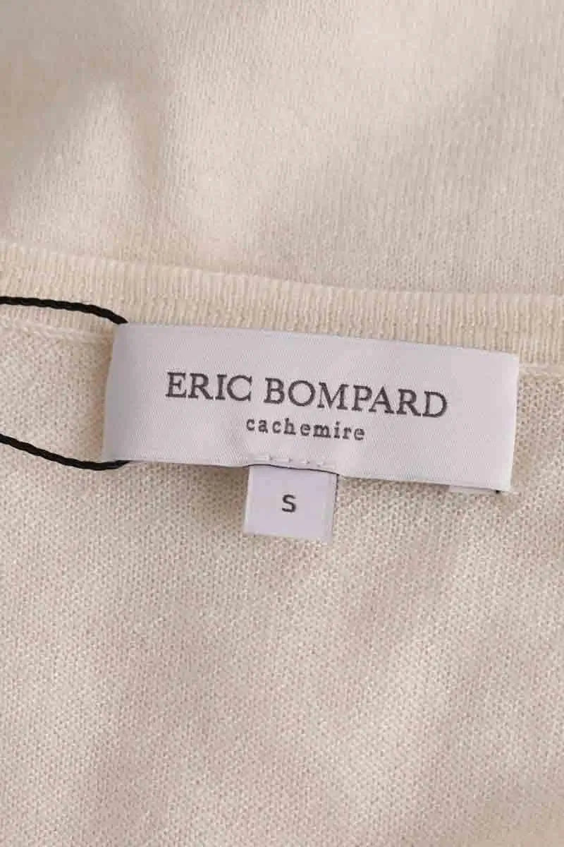 Top Eric Bompard Ecru en Cachemire