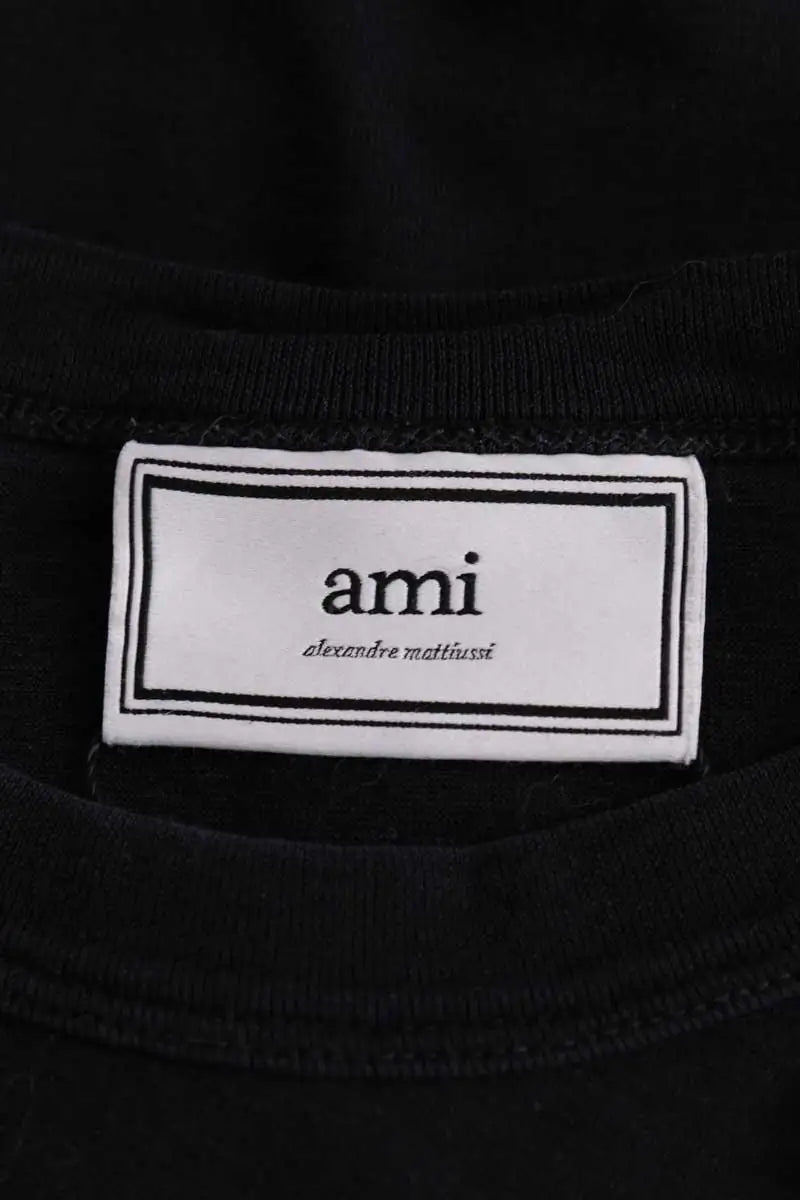 T-shirt Ami Noir en Coton
