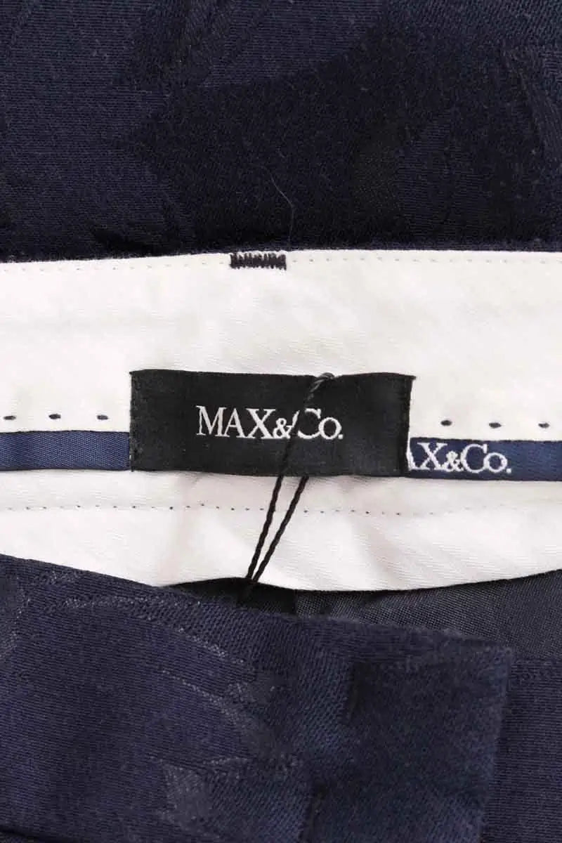 Pantalon Max & Co Marine en Synthétique