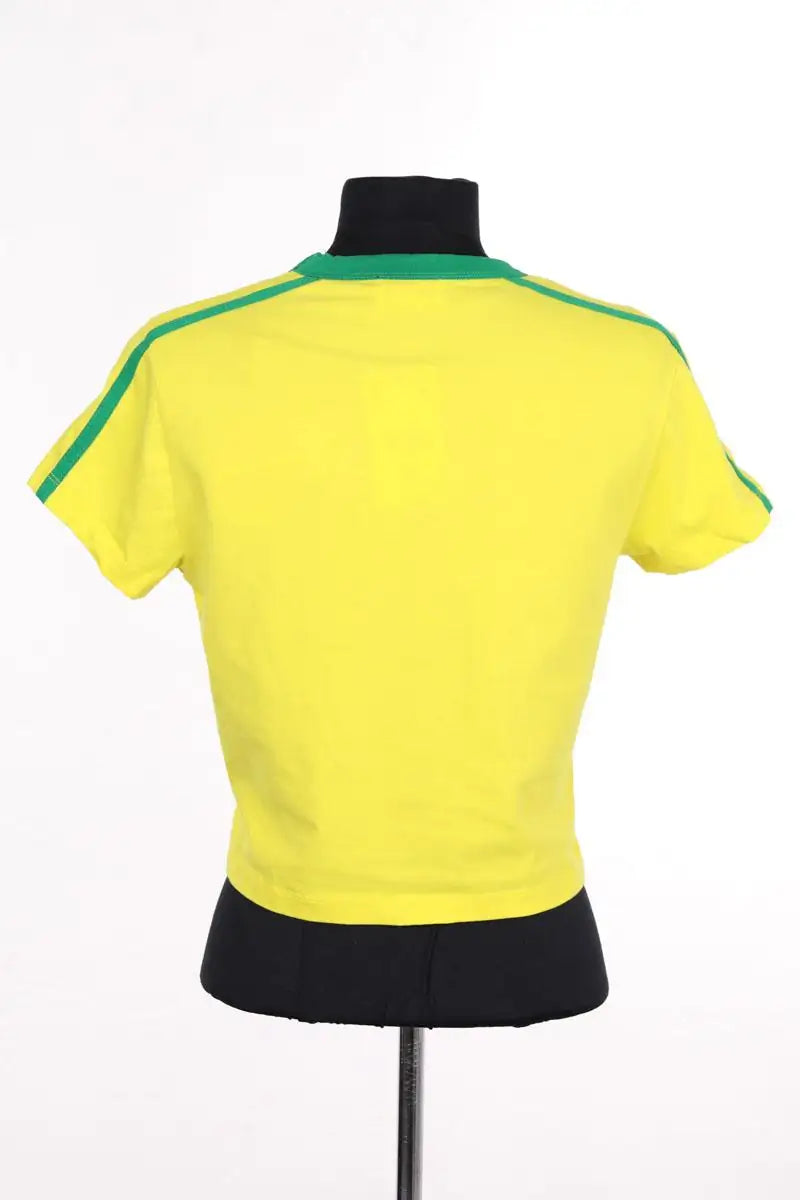 T-shirt From Future Jaune en Coton