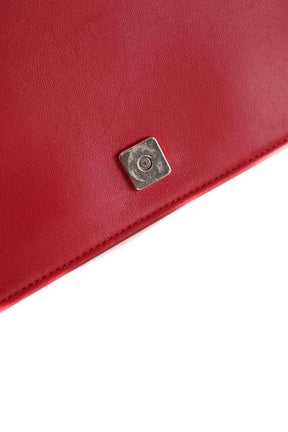 Pochette Tomasini Rouge en Cuir