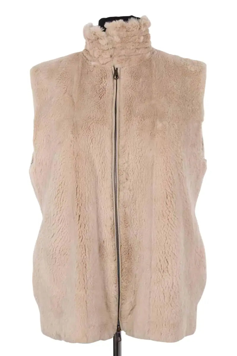 Veste Franck Namani Beige en Soie, taille L - Seconde Main