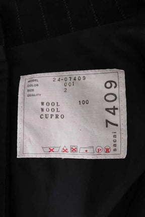 Blazer Sacai Noir en Laine