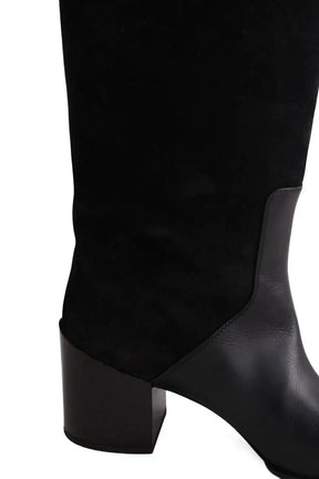 Bottes Alaïa Noir en Cuir