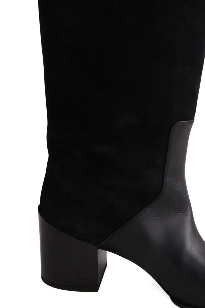 Bottes Alaïa Noir en Cuir