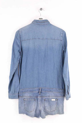 Combishort Ba&Sh Bleu en Coton