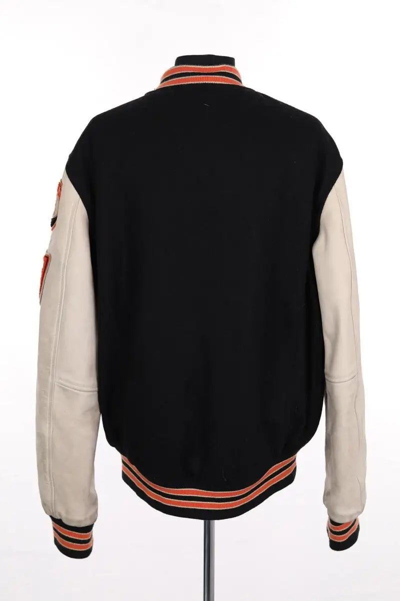 Blouson Schott Noir en Laine