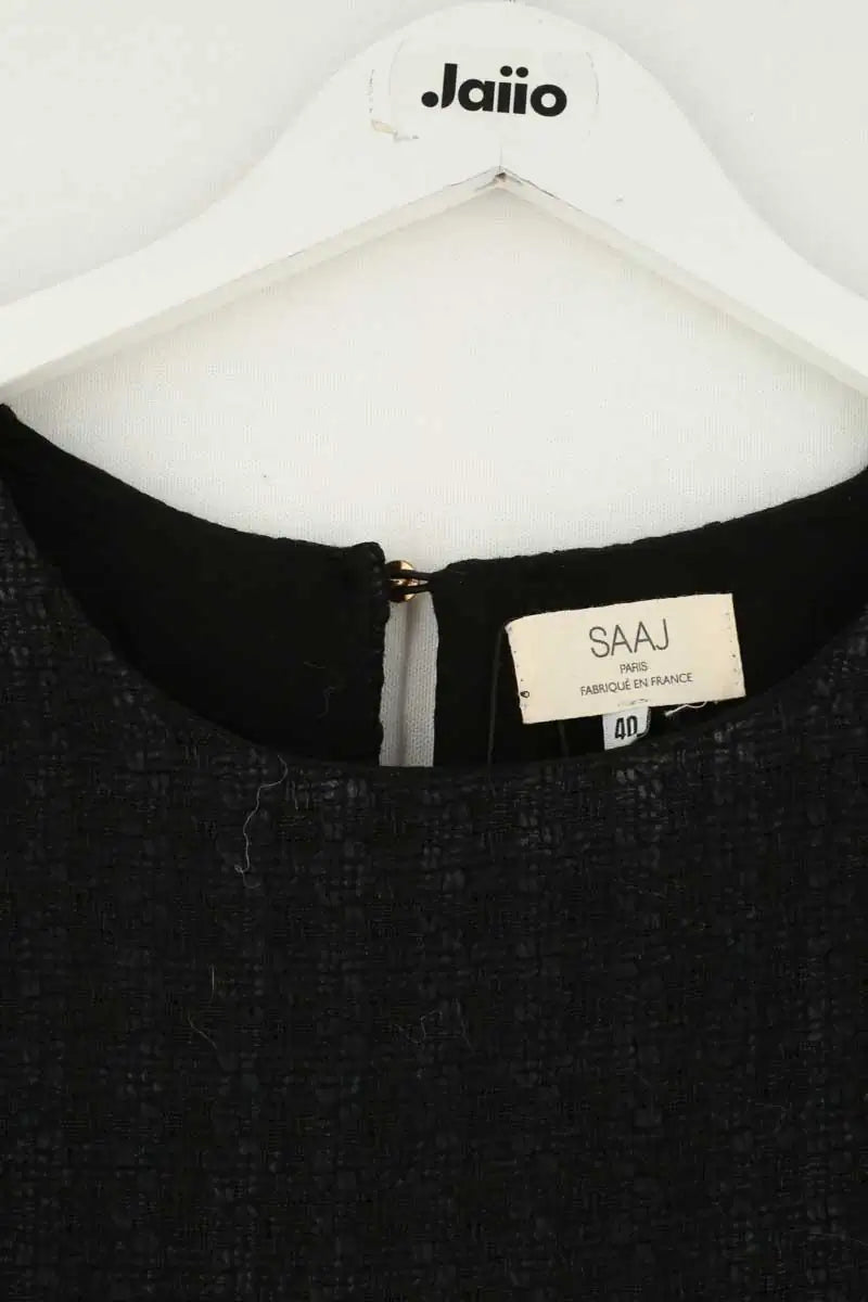 Robe Saaj Noir en Laine