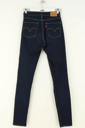 Jean slim Levi's 721 High rise skinny Bleu en Coton