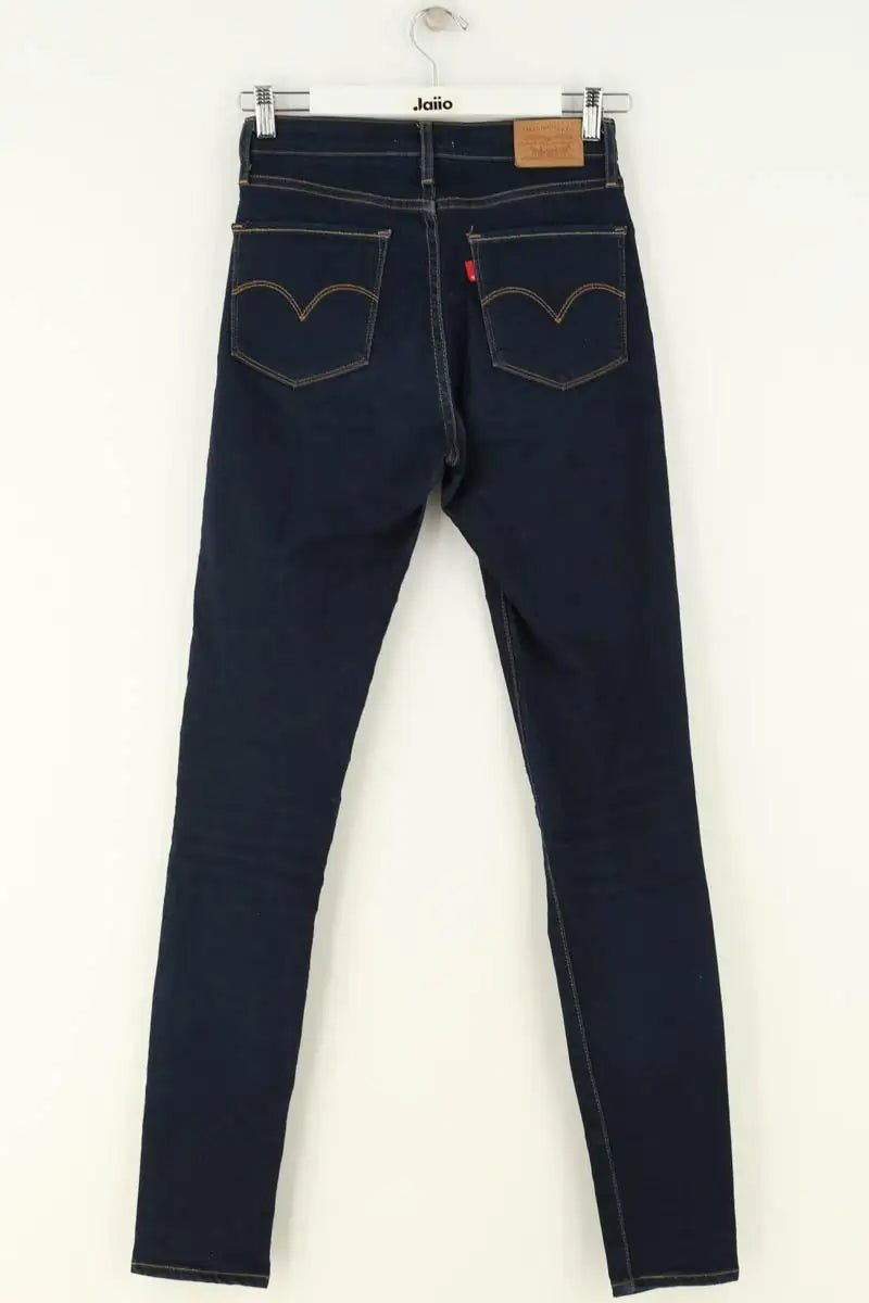 Jean slim Levi's 721 High rise skinny Bleu en Coton