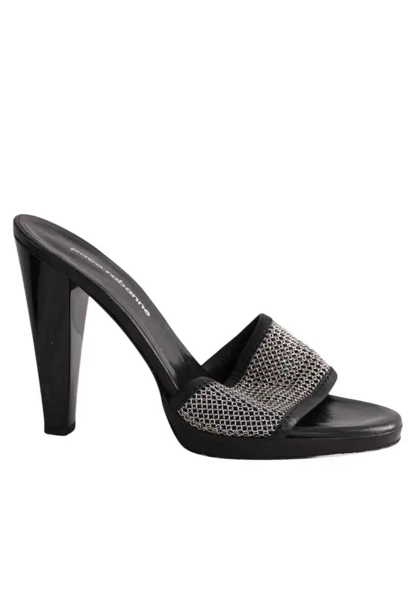 Talons Paco Rabanne Noir en Plastique, taille 40 - Seconde Main