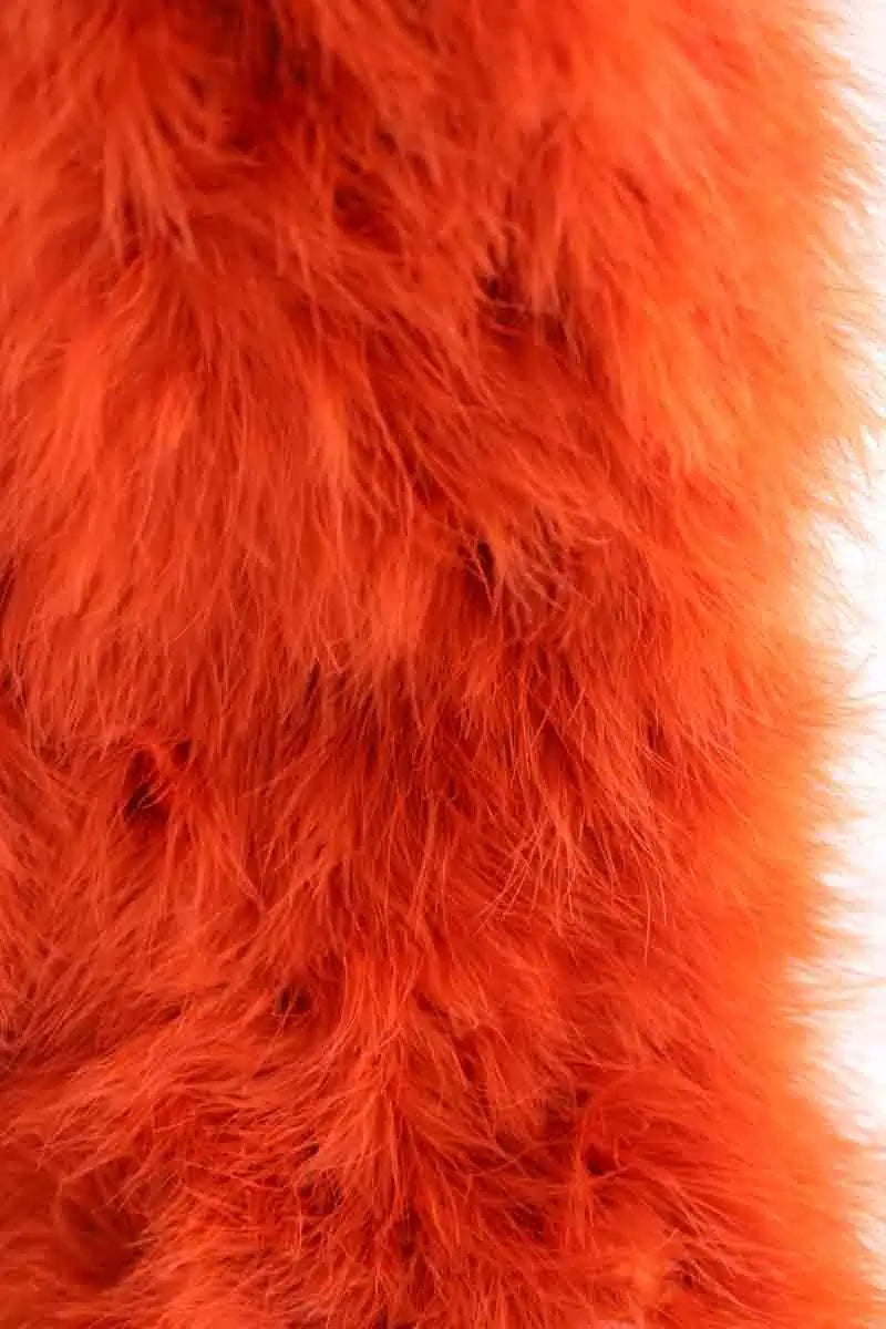 Écharpe Sonia Rykiel Orange en Fourrure