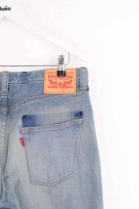 Jean droit Junya Watanabe Bleu en Coton