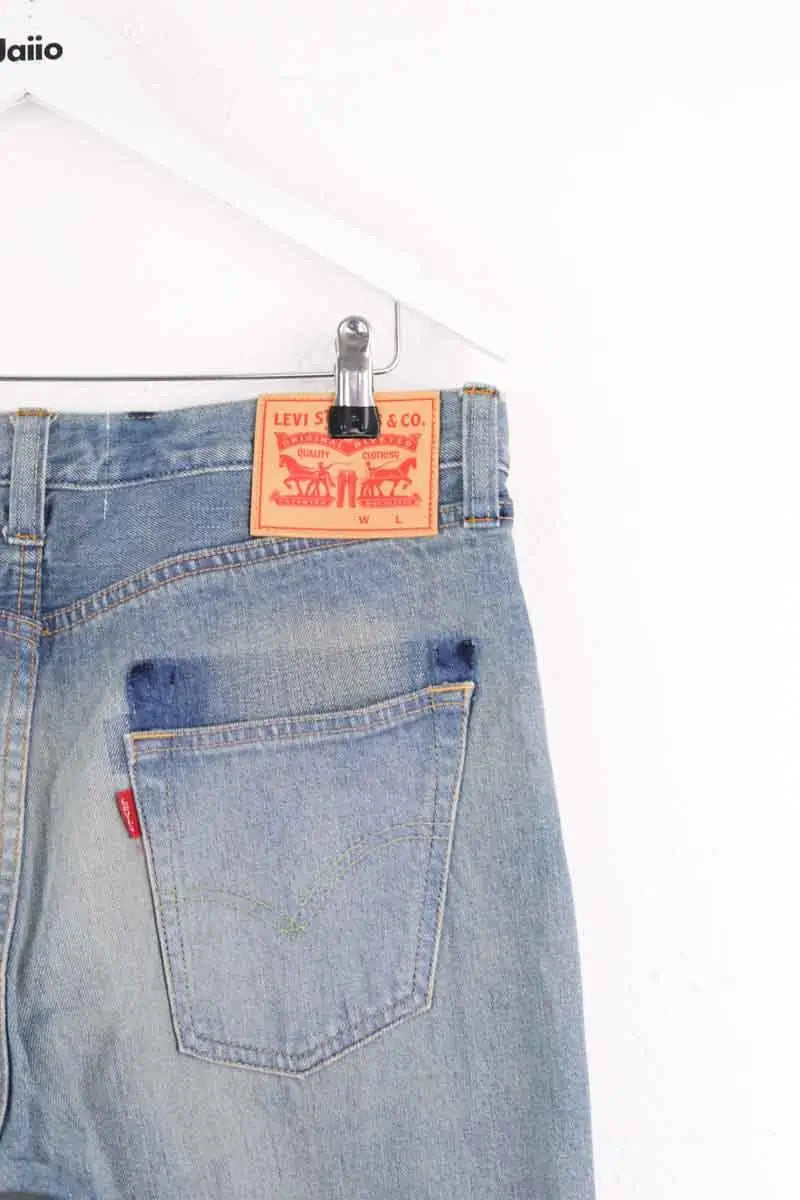 Jean droit Junya Watanabe Bleu en Coton
