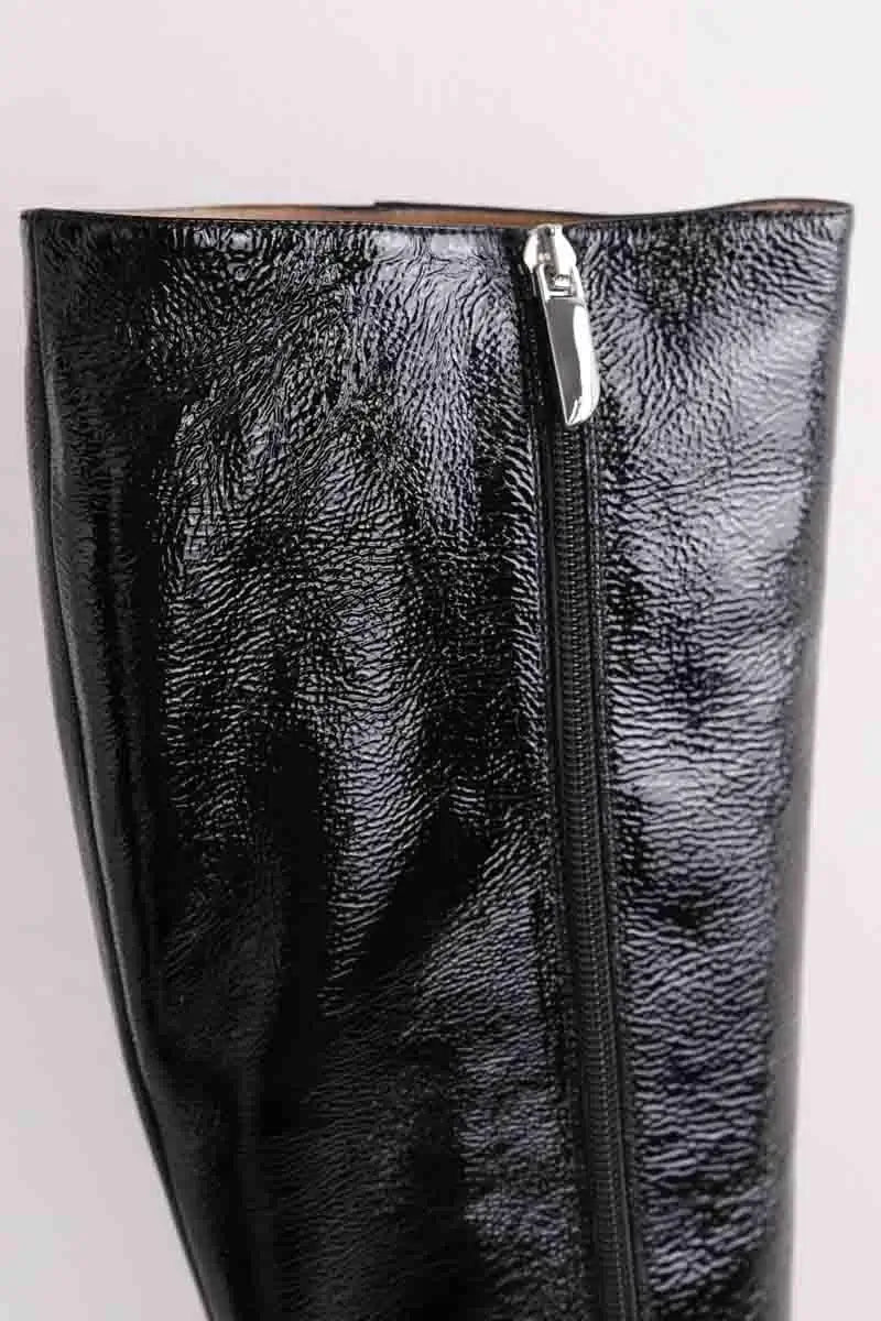 Bottes LK Bennett Gigi Noir en Cuir verni