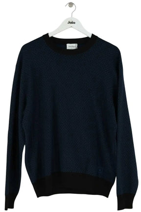 Pull Salvatore Ferragamo Bleu en Soie, taille L - Seconde Main