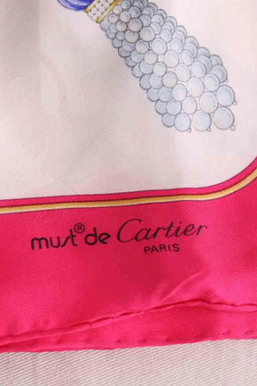 Carré Cartier Rose en Soie