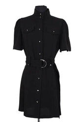 Robe The Kooples Noir en Synthétique, taille M - Seconde Main