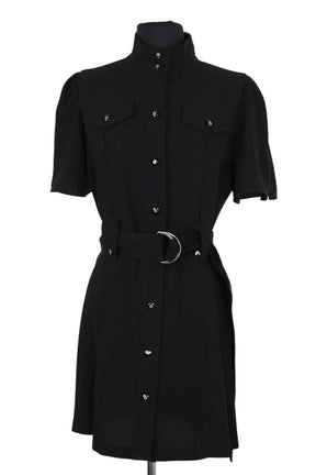 Robe The Kooples Noir en Synthétique, taille M - Seconde Main