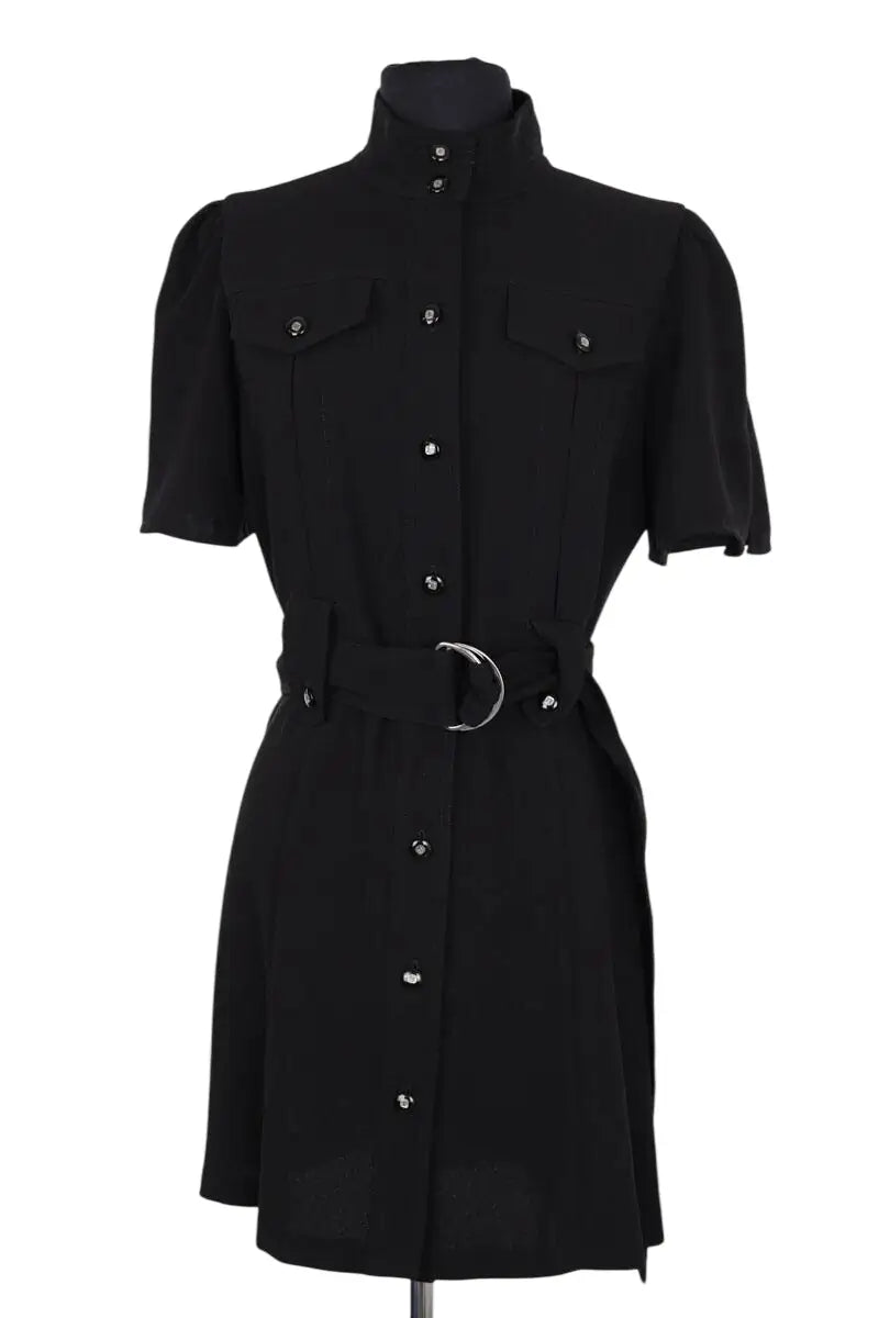 Robe The Kooples Noir en Synthétique, taille M - Seconde Main