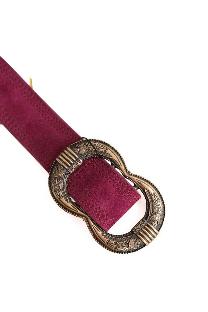 Ceinture en cuir Sézane Violet en Cuir