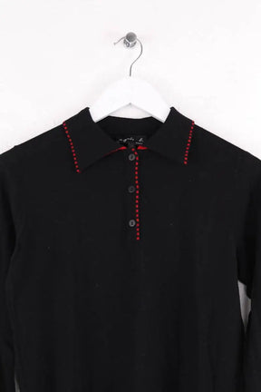 Top Agnès B. Noir en Laine