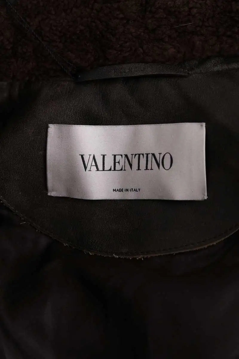 Blouson Valentino Noir en Cuir
