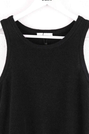 Top sans manche Paco Rabanne Noir en Lin