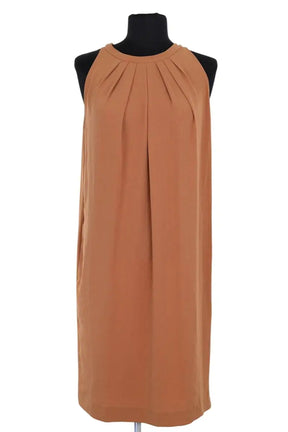 Robe Tara Jarmon Camel en Synthétique, taille M - Seconde Main
