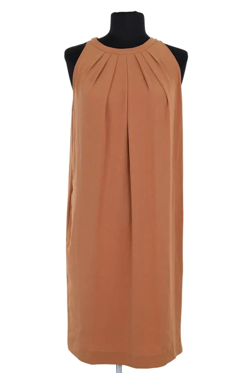 Robe Tara Jarmon Camel en Synthétique, taille M - Seconde Main