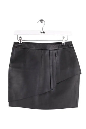 Mini jupe Maje Gaia Noir en Cuir, taille S - Seconde Main