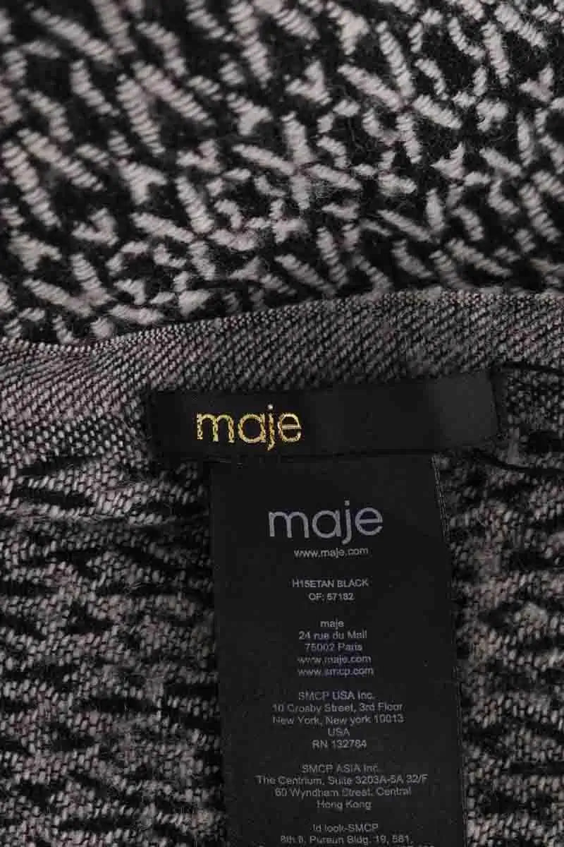 Écharpe Maje Gris en Laine