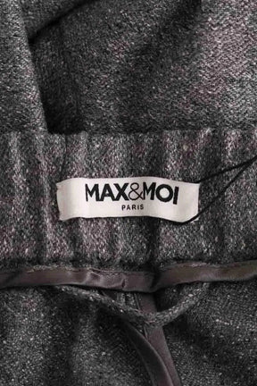 Pantalon droit Max & Moi Gris en Laine