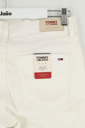 Jean slim Tommy Hilfiger Blanc en Coton