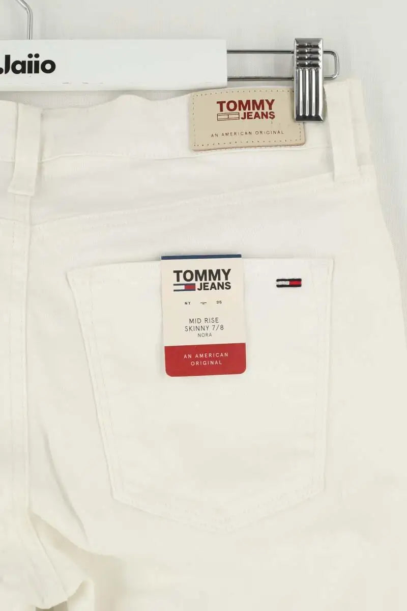 Jean slim Tommy Hilfiger Blanc en Coton