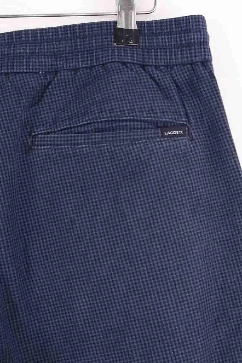 Pantalon droit Lacoste Bleu en Coton