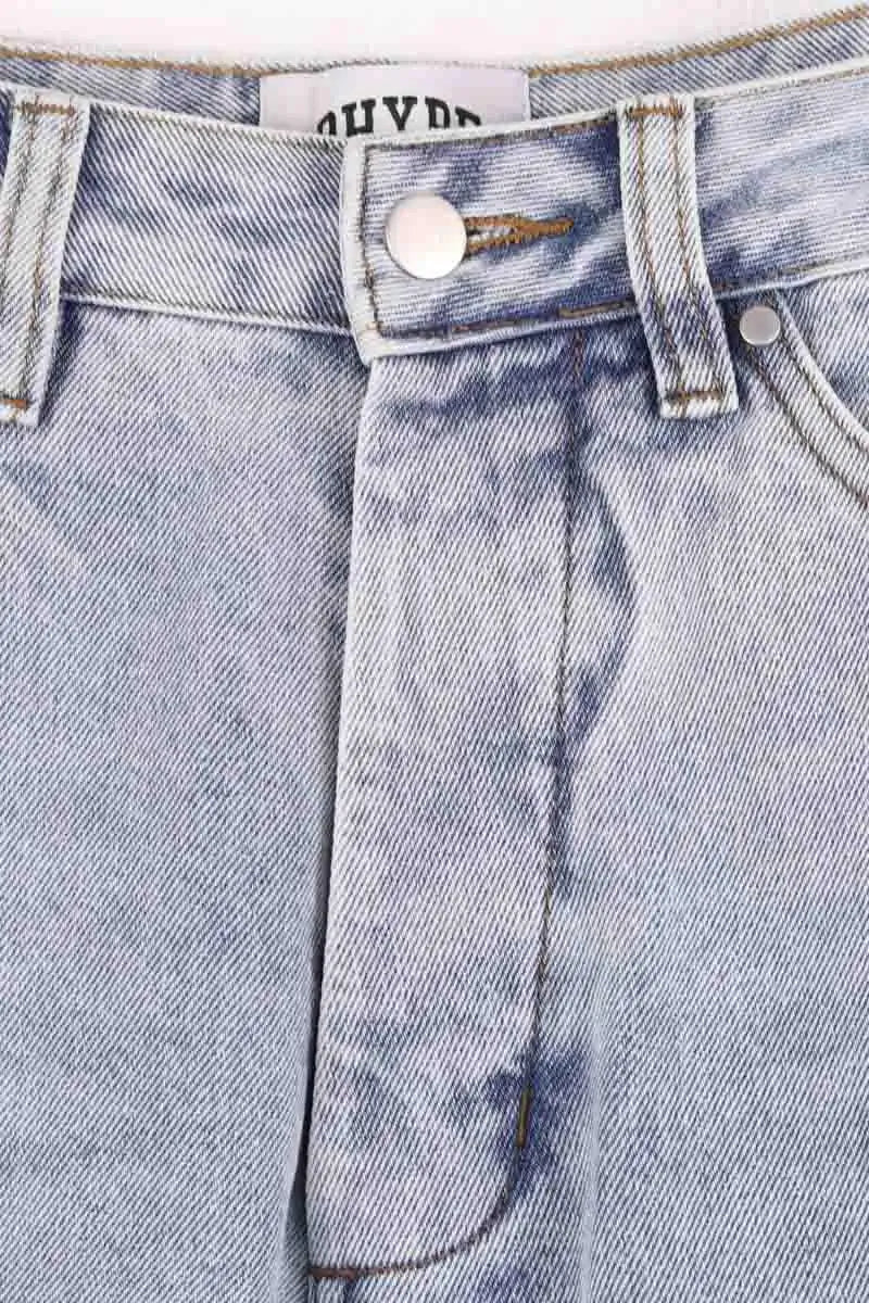 Jean droit Bhype Society Bleu en Coton