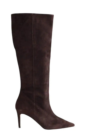 Bottes LK Bennett Astrid Marron en Daim, taille 41 - Seconde Main