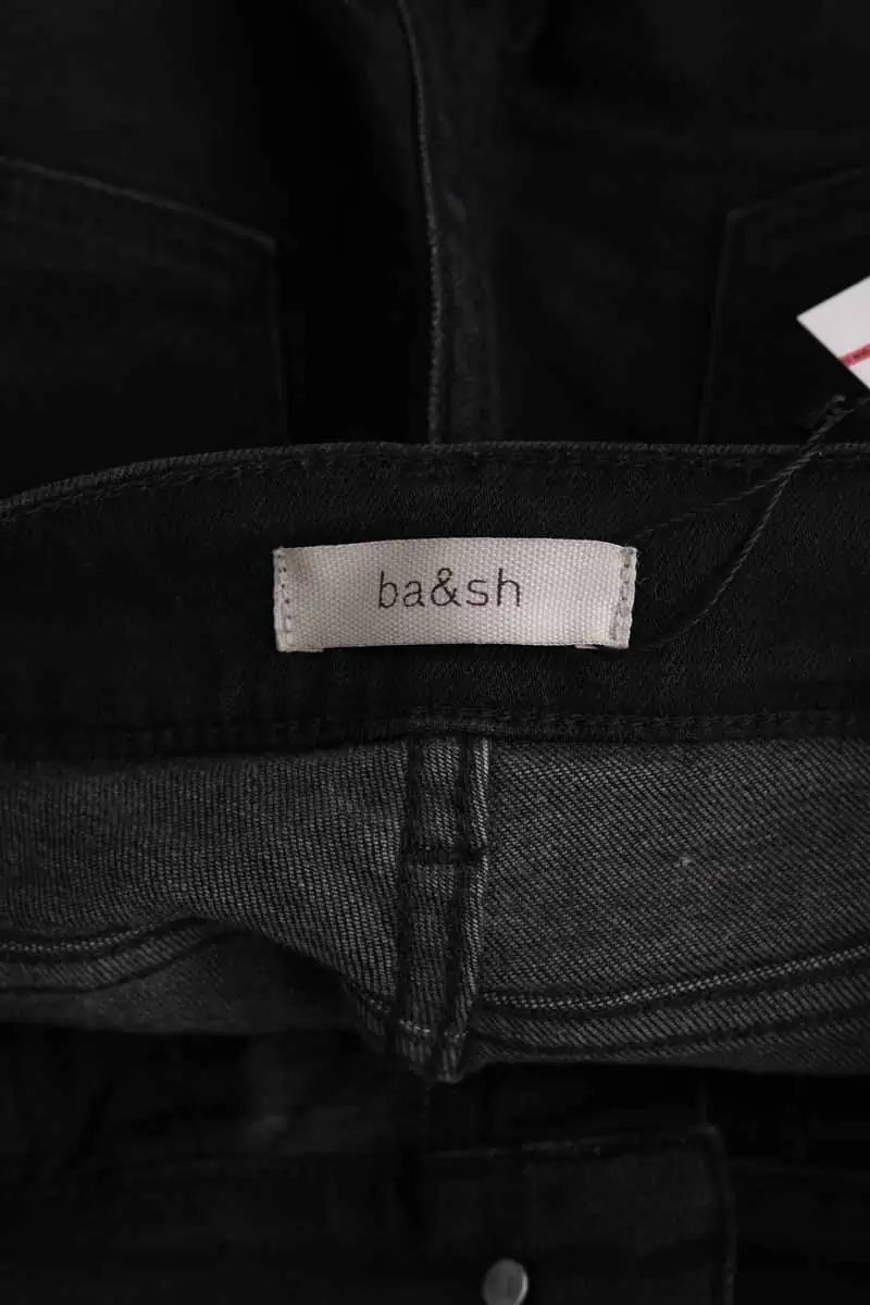 Jean slim Ba&Sh Noir en Coton