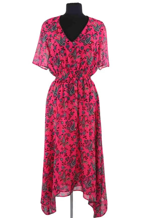 Robe Claudie Pierlot Rose en Coton, taille L - Seconde Main