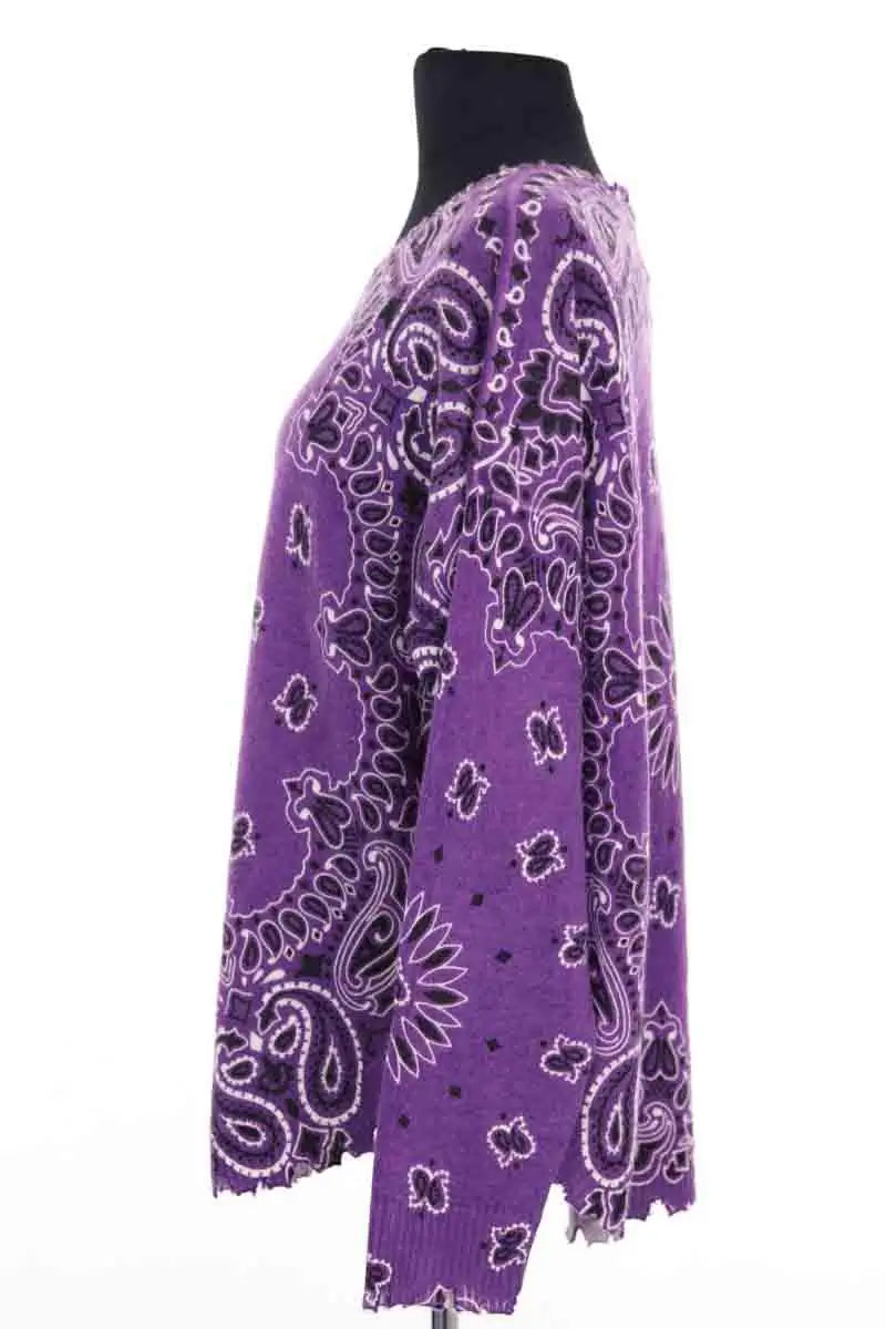 Pull Kujten Violet en Cachemire