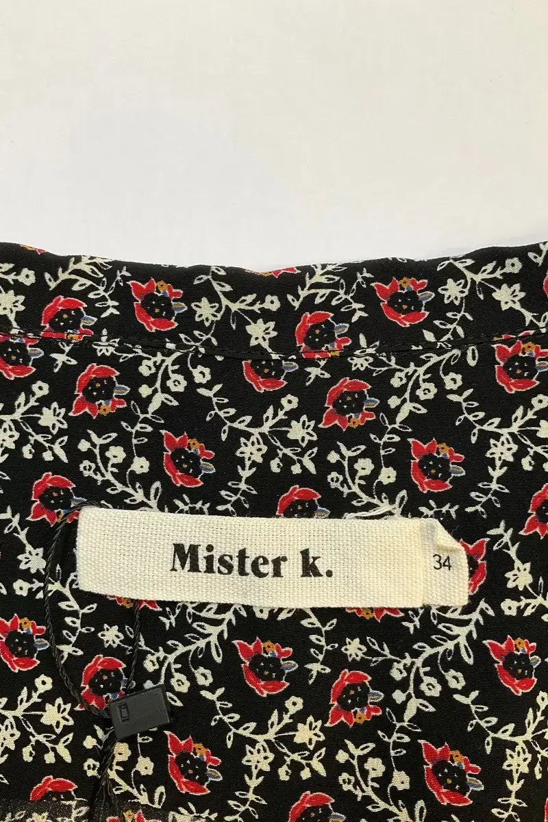 Chemise Mister K Noir en Soie