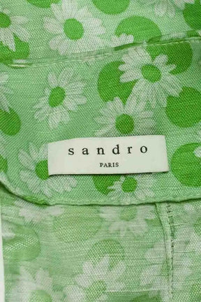 Jupe Sandro Vert en Lin