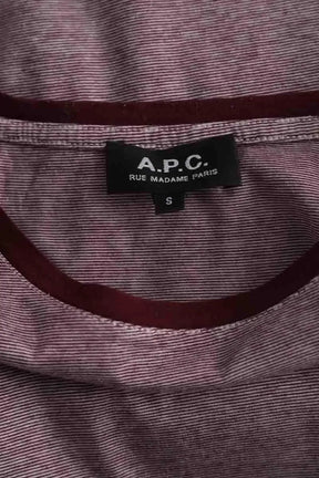 T-shirt APC Bordeaux en Coton