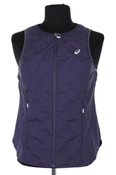 Veste Asics Marine en Synthétique, taille XS - Seconde Main