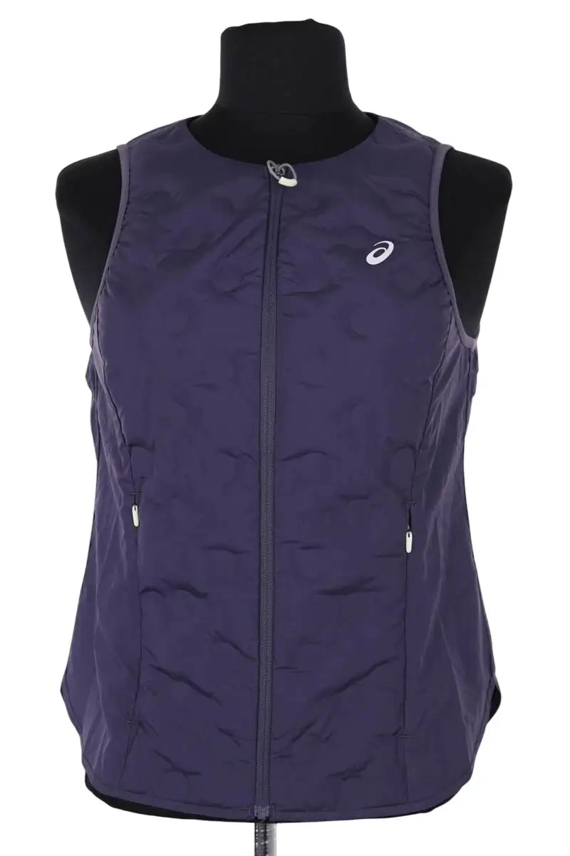 Veste Asics Marine en Synthétique, taille XS - Seconde Main