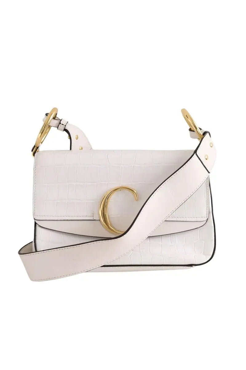 Sac à main Chloé Chloe C Blanc en Cuir - Seconde Main
