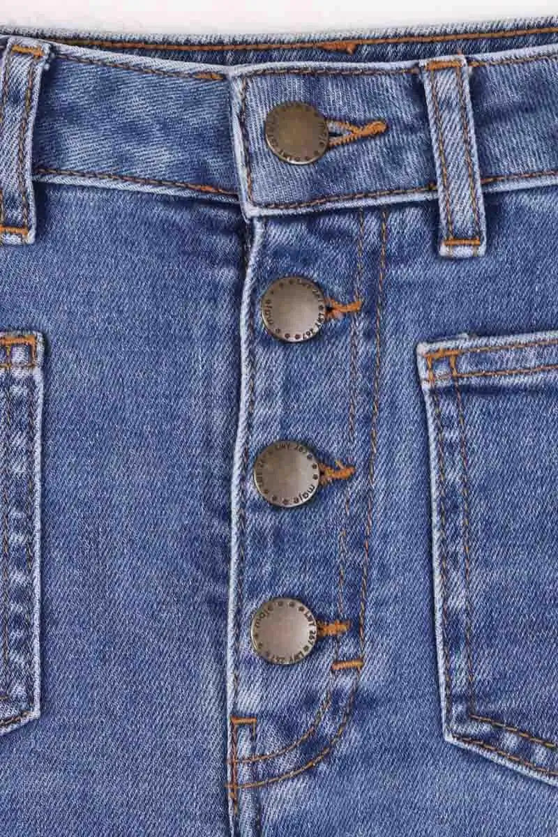 Jean bootcut Maje Bleu en Coton - élasthanne