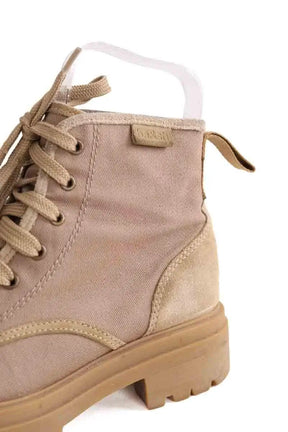Chaussures à lacets Ba&Sh Camel en Tissu