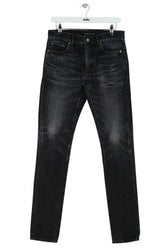 Jean droit Saint Laurent Anthracite en Coton, taille S - Seconde Main